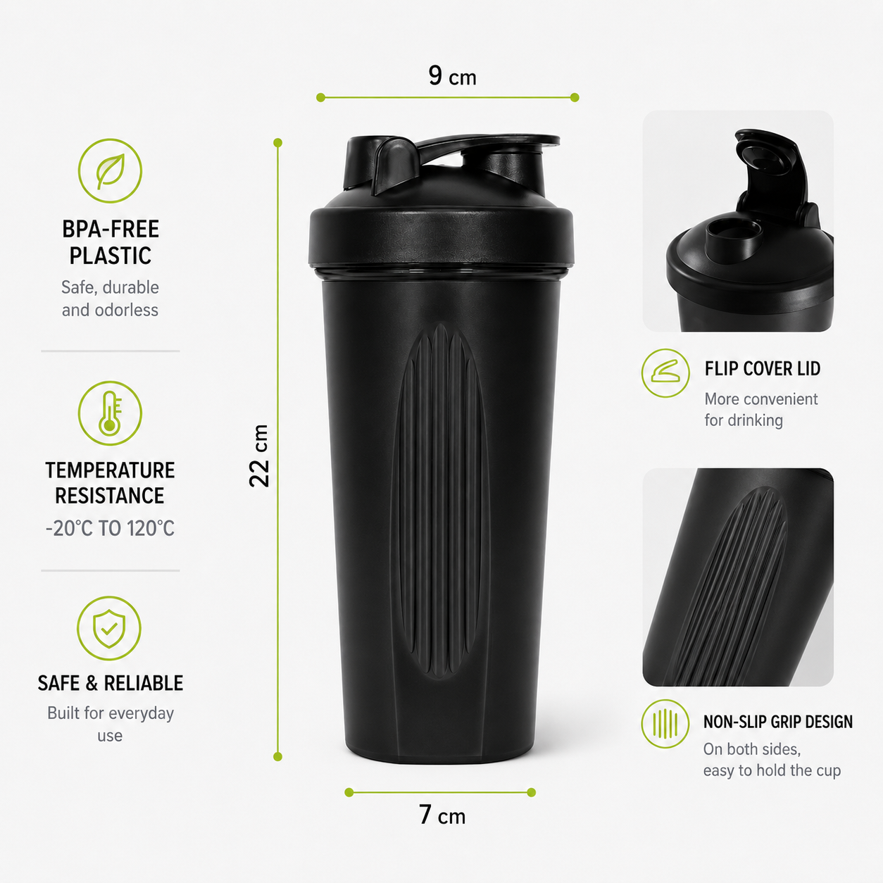Performance Shaker Bottle 600ml/20oz