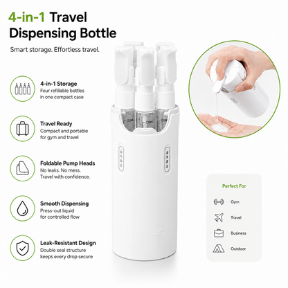 4-in-1 Shower Essentials Dispenser