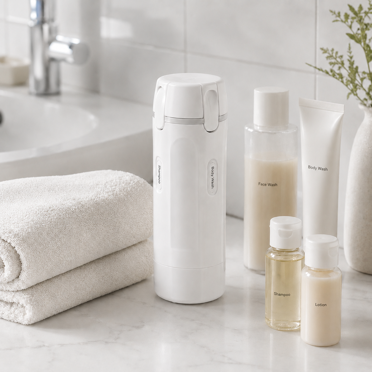 4-in-1 Shower Essentials Dispenser
