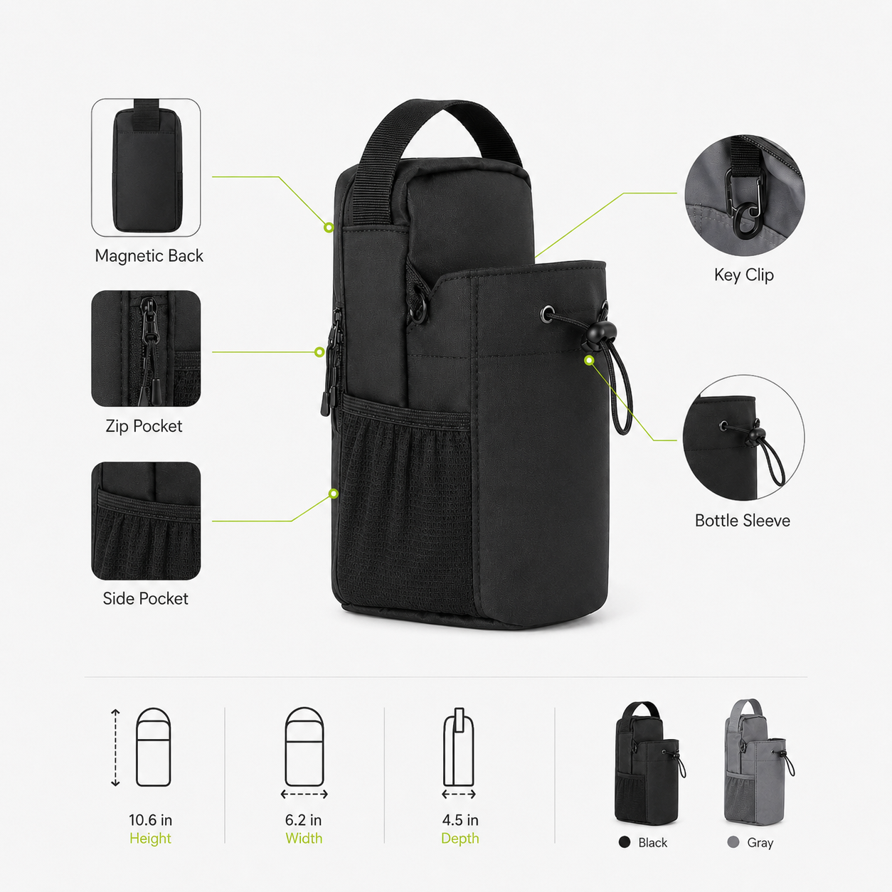 Magnetic Workout Essentials Bag 2.0