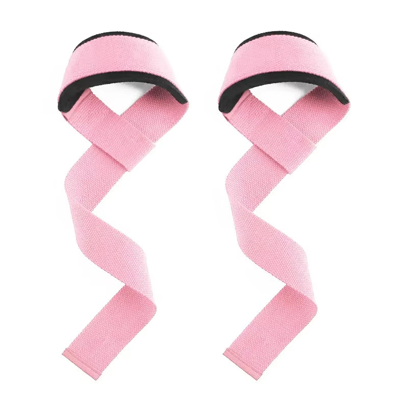 1 Pair Gym Lifting Straps Fitness Gloves Anti-Slip Hand Wraps Wrist Straps Support for Weight Lifting Powerlifting Training