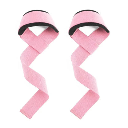 1 Pair Gym Lifting Straps Fitness Gloves Anti-Slip Hand Wraps Wrist Straps Support for Weight Lifting Powerlifting Training